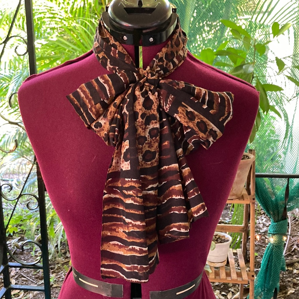 Animal print scarf